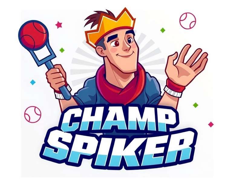 Champ Spiker Official Logo Champ Spiker Game Logo
